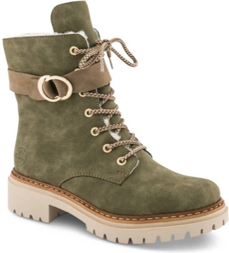 Rieker Veterschoenen Green Dames