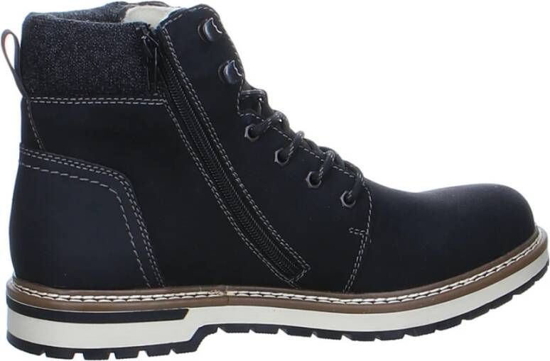 Rieker Warm Gevoerde Veterschoenen Black Heren