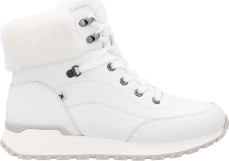 Rieker Witte Casual Enkellaarsjes voor Dames White Dames