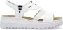 Rieker Witte Casual Open Platte Sandalen White Dames - Thumbnail 1