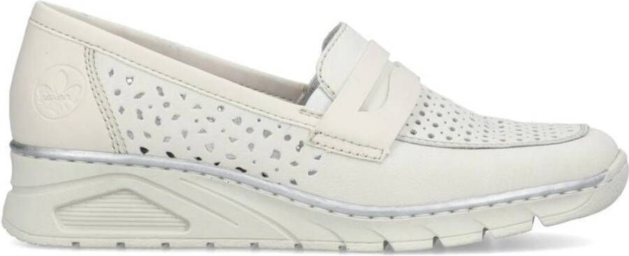 Rieker Witte Gesloten Loafers voor Vrouwen White Dames