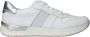 Rieker Witte Leren Sneakers met Zilveren Details White Dames - Thumbnail 9