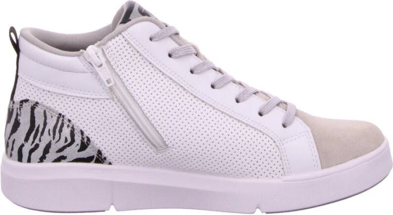 Rieker Witte Veterschoen White Dames