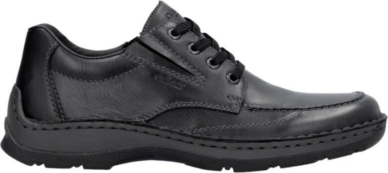 Rieker Zwarte Casual Gesloten Herensneakers Black Heren