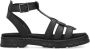 Rieker Zwarte Casual Open Platte Sandalen Black Dames - Thumbnail 1