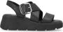 Rieker Zwarte Casual Platte Open Sandalen Black Dames - Thumbnail 1