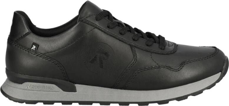 Rieker Zwarte Casual Sneakers voor Mannen Black Heren