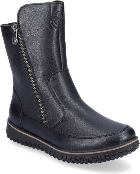 Rieker Zwarte Gesloten Booties Black Dames