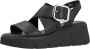 Rieker Zwarte Plateau Sandalen Walking on Sunshine Black Dames - Thumbnail 9