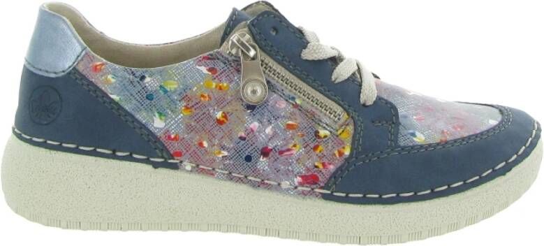 Rieker Zwarte Schoenen Multicolor Dames