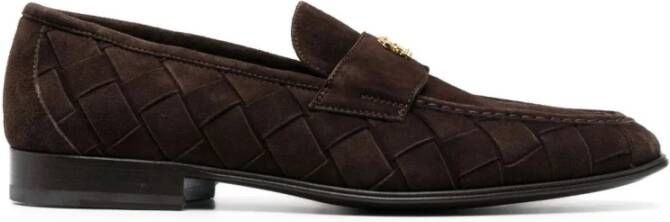 Roberto Cavalli Bruine Suède Casual Loafers Brown Heren