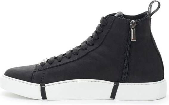 Roberto Cavalli Elegante Suède Sneakers in Chic Zwart Black