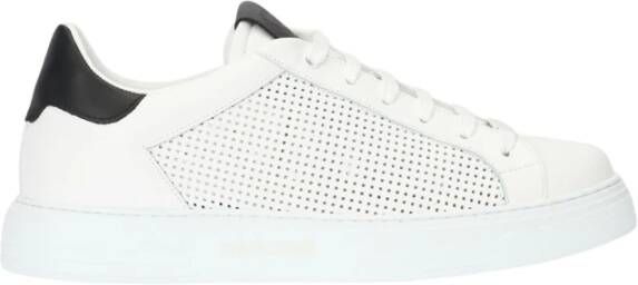 Roberto Cavalli Geperforeerde lage sneakers White Heren