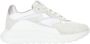 Roberto Cavalli Geveterde sneakers met gemengde inzetstukken White Dames - Thumbnail 1