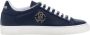 Roberto Cavalli Logo Leren Sneakers Klassieke Vetersluiting Blue Heren - Thumbnail 1