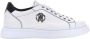 Roberto Cavalli Logo Leren Sneakers Klassieke Vetersluiting White Heren - Thumbnail 1