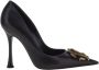 Roberto Cavalli Monogram Mirror Snake Leren Pumps Black Dames - Thumbnail 1