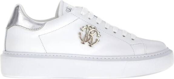 Roberto Cavalli Monogram Sneakers met Logo Print White Dames