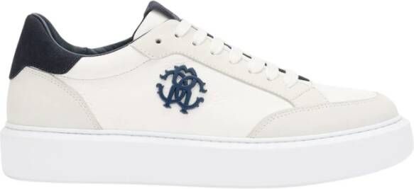 Roberto Cavalli RC Monogram Leren Sneakers White Heren