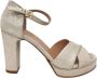 Roberto d'Angelo Beige Tokyo Hoge Hak Sandaal Beige Dames - Thumbnail 1