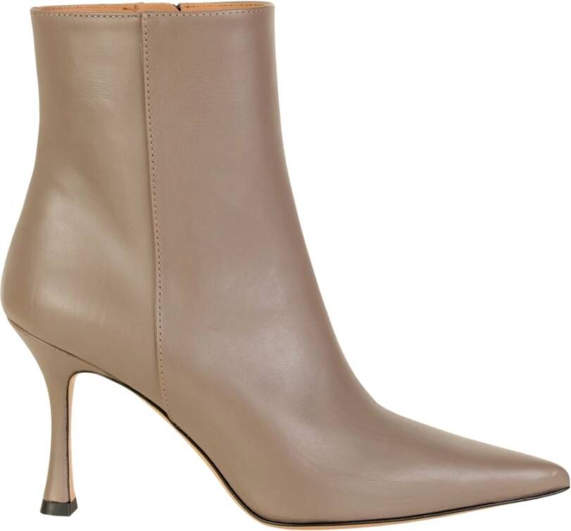 Roberto Festa Enkellaarsjes met stilettohak in kalfsleer Luisa Beige Dames