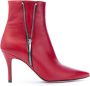 Roberto Festa Barcelona Super Zip Heeled Boots Red Dames - Thumbnail 1