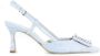 Roberto Festa Blauwe Denim Slingback Sandalen Kristal Detail Blue Dames - Thumbnail 1