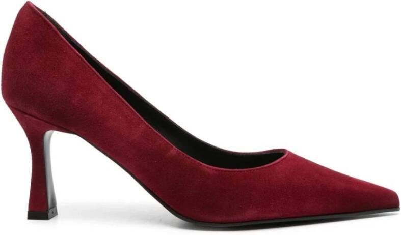 Roberto Festa Bordeaux Suede Kate Pumps Red Dames