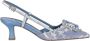 Roberto Festa Denim Slingback met Franjes en Strass Gesp Blue Dames - Thumbnail 2