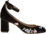 Roberto Festa Fluweel Geborduurde Pumps T60 Zwart Dames - Thumbnail 1