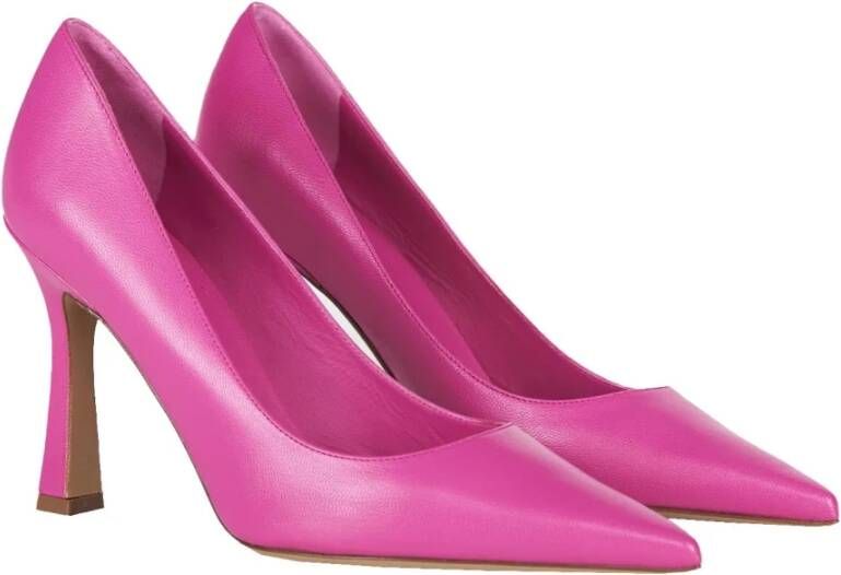 Roberto Festa Fuchsia Leren Stiletto Hakken Pink Dames