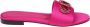 Roberto Festa Fuchsia Satijnen Slipper met Stenen Pink Dames - Thumbnail 1