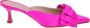 Roberto Festa Fuchsia Satijnen Strik Sandalen Puntig Model Pink Dames - Thumbnail 1