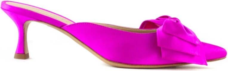 Roberto Festa Fuchsia Satin Solis Sandalen Pink Dames