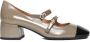 Roberto Festa Harriet leren pumps in taupe en zwart Beige Dames - Thumbnail 1