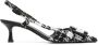 Roberto Festa Kristallen Gesp Slingback Hakken Black Dames - Thumbnail 1