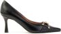 Roberto Festa Leren Pumps in 70`s Stijl Zwart Dames - Thumbnail 6