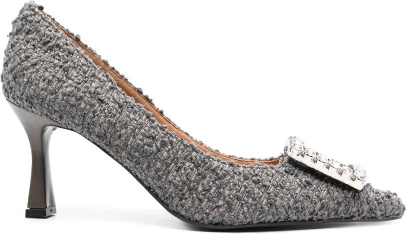 Roberto Festa Lilly Light Grey Tweed Pumps Gray Dames