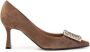 Roberto Festa Lilly Suède Pumps met Bijoux Accessoire Beige Dames - Thumbnail 1