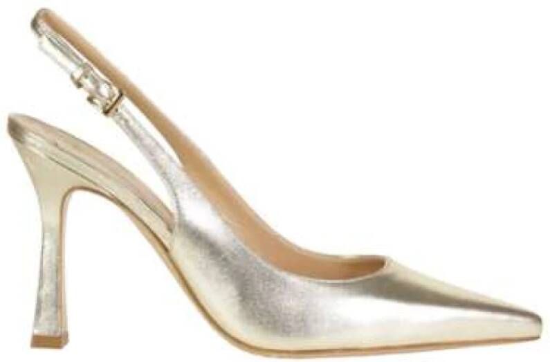 Roberto Festa Platina leren Slingback hakken Gray Dames