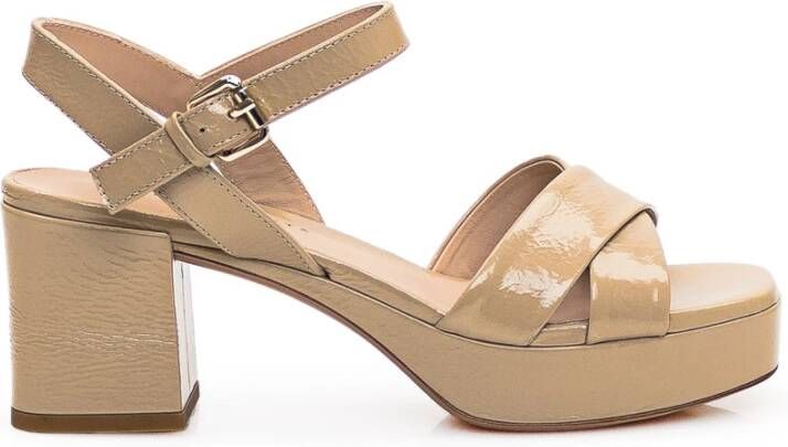 Roberto Festa Platte sandalen met SANDALO-stijl Beige Dames