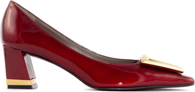 Roberto Festa Rode Lakleren Bricis Pumps Red Dames