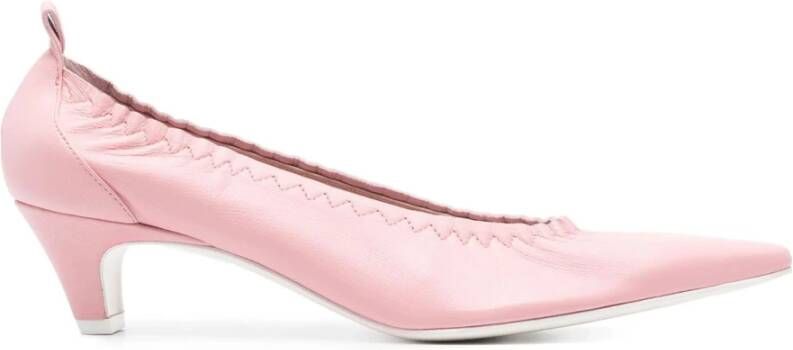 Roberto Festa Roze Leren Iris Pumps 50mm Hak Pink Dames