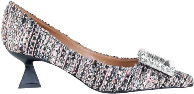 Roberto Festa Roze Tweed Decolté Feestschoenen Pink Dames