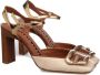 Roberto Festa Verhoog je stijl met hoge hakken sandalen Beige Dames - Thumbnail 1