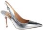 Roberto Festa Zilveren gelamineerde slingback pumps Grijs Dames - Thumbnail 1