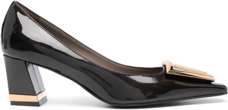 Roberto Festa Zwarte Bricis pumps met blokhak Black Dames