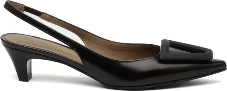 Roberto Festa Zwarte Leren Slingback Dorien Schoenen Black Dames