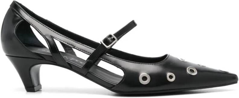 Roberto Festa Zwarte Punk Pumps met Metalen Details Black Dames