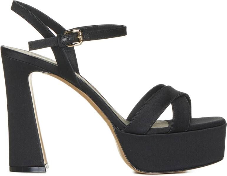 Roberto Festa Zwarte Sandalen Elegante Stijl Black Dames